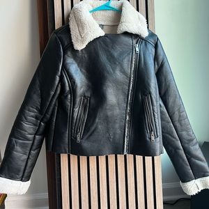 Leather fax jacket size a
